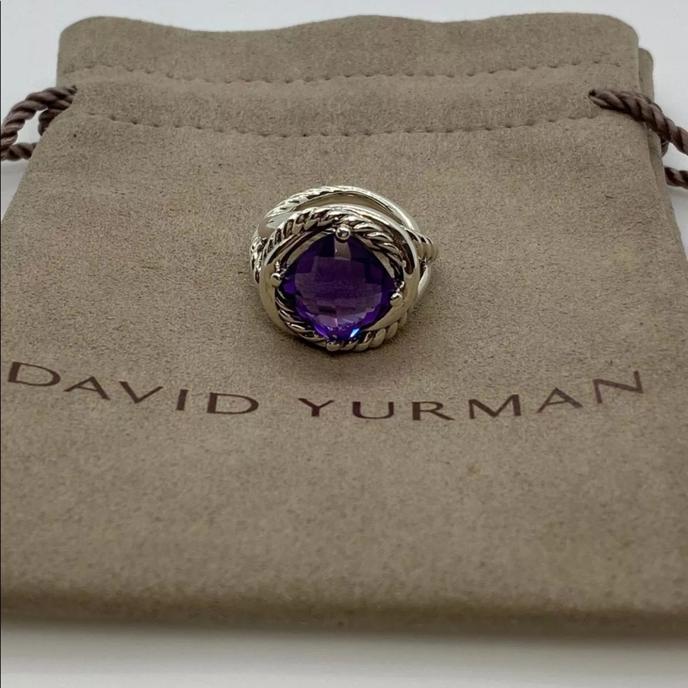 Infinity Ring David Yurman Size 7 Hematite